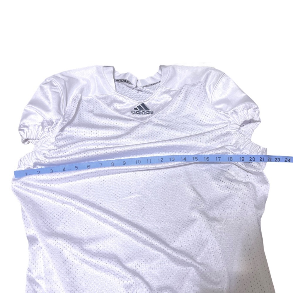 Adidas Climalite White Mesh Football Jersey Size Large L - Picture 4 of 5